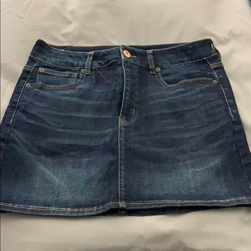 AE Dark Wash Denimn Skirt